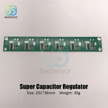 

2.7V 2.85V 360-700F 360F 400F 500F 700F Super Capacitor Balancing Protection Board 231*36mm for 6pcs/set Super Farad Capacitor