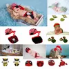 Crochet Knit Newborn Baby Costume Girls Boys Photography Props Accessories Infant Handmade Clothes Toddler Coming Home Outfits 1