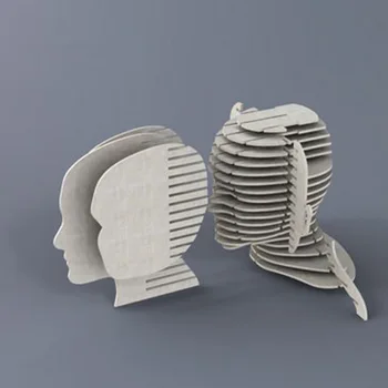 

A thinker head 3D model CNC laser cutting file CDR DXF format file vector design drawing