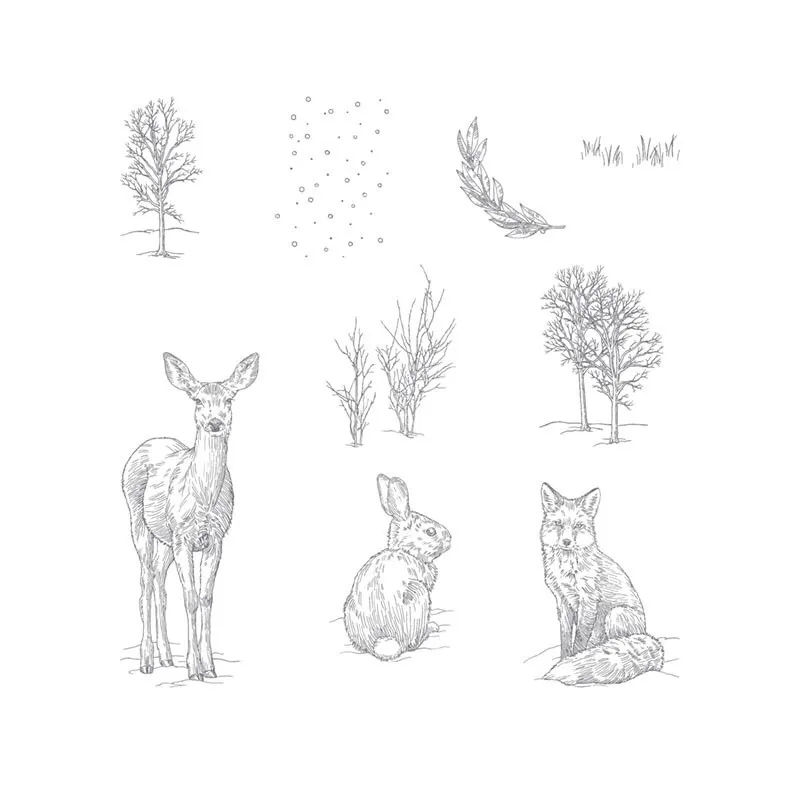 

Deer Fox Cutting Metal Decorative Scrapbooking Steel Craft Die Cut and Stamps Embossing Card Stencil Metal Cutting Dies New 2019