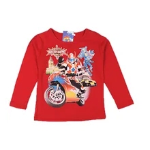 Детская футболка с длинными рукавами; коллекция года; стиль; топ для мальчиков; детская Базовая рубашка из чистого хлопка с героями мультфильмов; Броня воинов