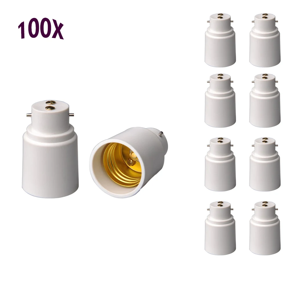 Fluxtech Lamp Socket Converter B22 E27 Bayonet To Edison Pack Of 2 Fluxtech Led