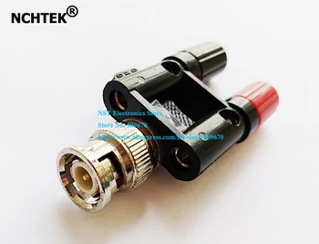 

NCHTEK BNC MALE TO Dual BANANA Plug Jack Female ADAPTER/Free Shipping/10PCS