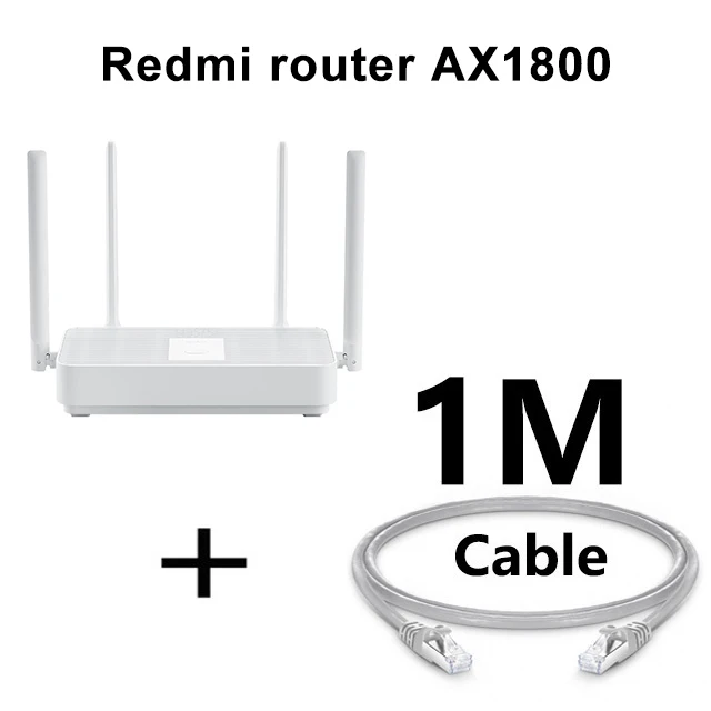 2021 New Xiaomi Redmi Router AX1800 Wifi 6 2.4G/5.0GHz Gigabit Dual-Band Mesh WIFI Wireless Signal Amplifier High Gain Antenna wifi amplifier for gaming Wireless Routers