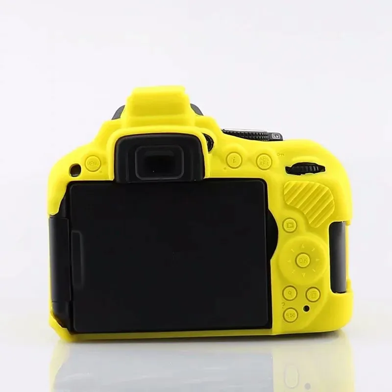 Для Nikon D5300 Резиновая кожа брони чехол DSLR камера корпус Защитная сумка для Nikon D5300 чехол сумка DSLR камера только - Цвет: Yellow D5300