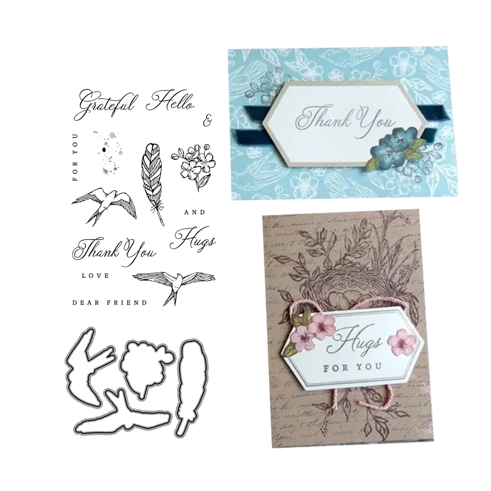 

Magpie Stencils die and stamps for DIY Scrapbooking/photo Album stamps Decorative Embossing DIY Cards