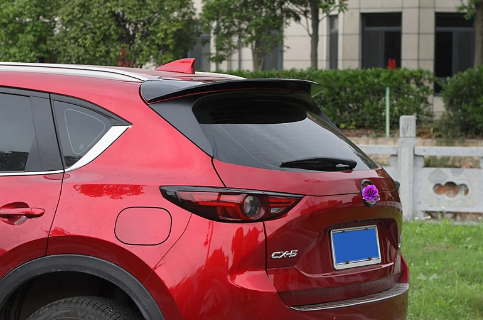 Для Mazda CX-5 CX5, автомобильный спойлер, черный и белый, задний багажник, крыло, задний спойлер на крышу, автомобильный стиль