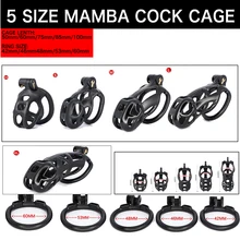 Vário bdsm mamba preto plástico resina galo gaiola lockable masculino pênis anel bloqueio cinto de castidade dispositivo adulto jogo brinquedos sexuais para homem