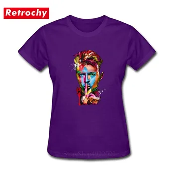 

Star David Bowie War T Shirt Woman Short Sleeves Rock Bowie T-Shirt New Fashion Cotton Female Tshirt Urban Trendy Brand Clothing