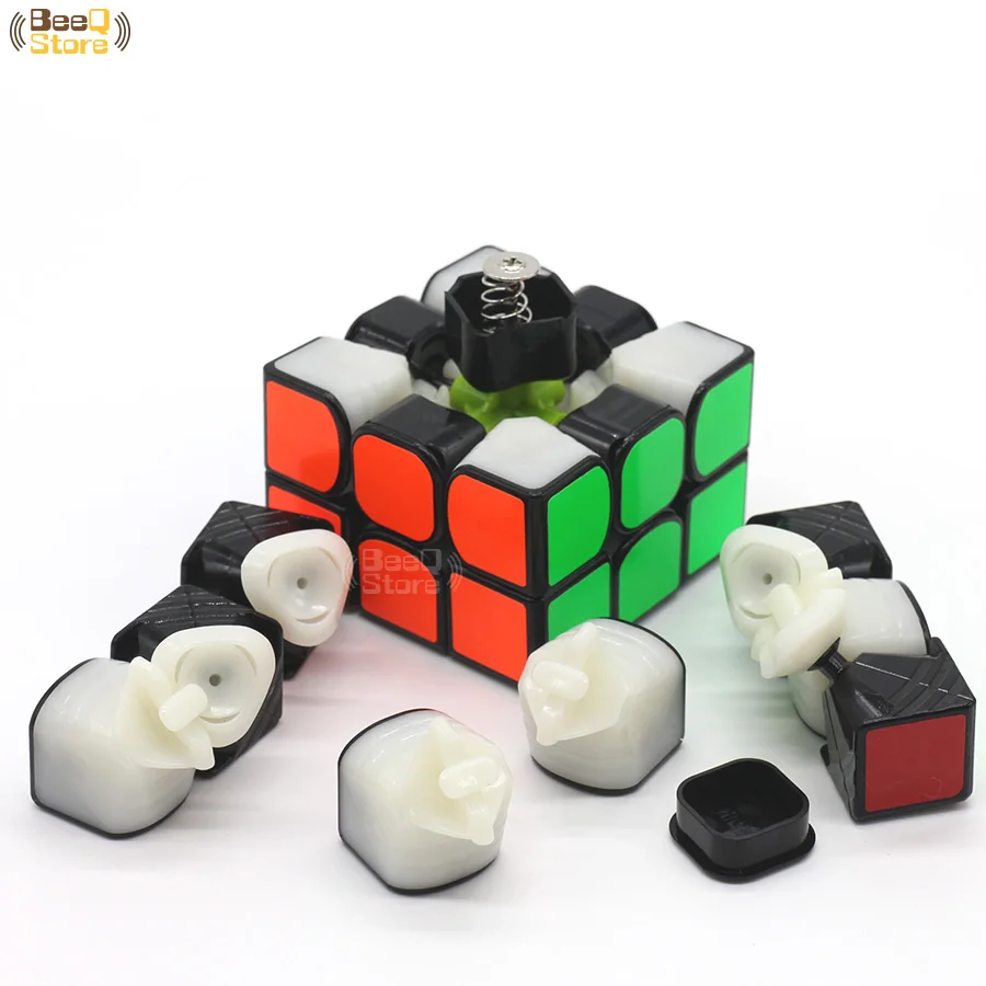 Волшебный куб Qiyi Mofangge Valk3 Power M магнитный 3x3x3 Magico Cubo черная игра головоломка без