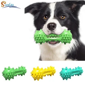 

Teeth Grinder Dog Toy Vocal Bone Gnawing Dogs Toothbrush Doggy Puppy Dental Care Rubber For Dog Molar Chew Toys Pet Suppliers