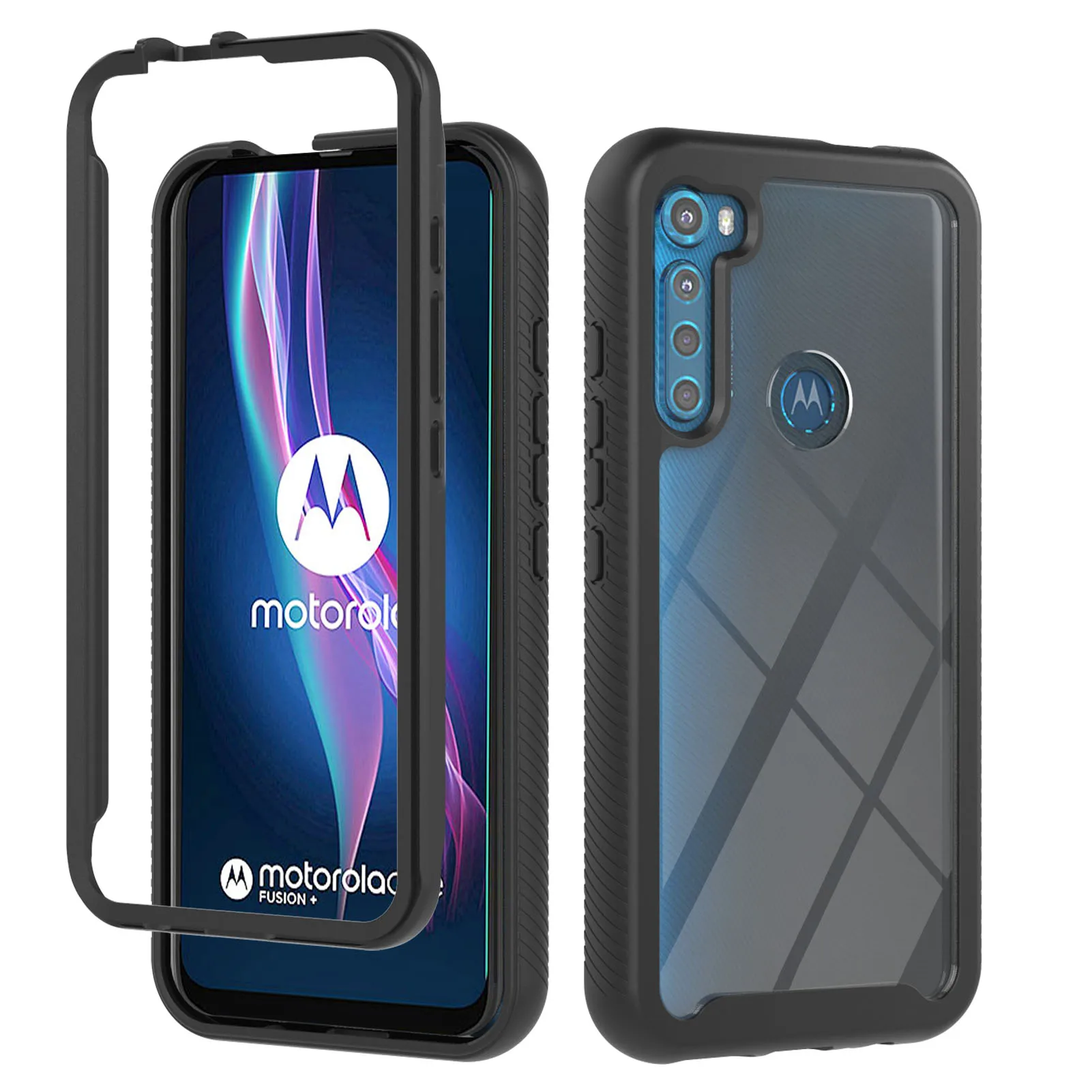 

Shockproof Case for Motorola Moto G8 Power Lite G9 Play One Fusion Plus E6S 2020 G 5G Plus G Fast E7 PC TPU Full Protection Case