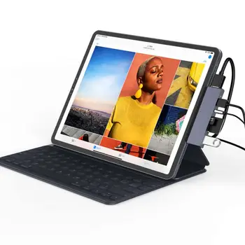 

USB C Hub 5 In 1 Type C To SD/TF Card Reader USB 3.0 HUB Adapter High Speed For 2018 2019 IPad Pro