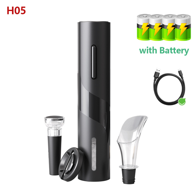 Wine Bottle Opener Corkscrew Foil Cutter Set Automatic Bottle Opener for Wine Kitchen gadgets Can Rechargeable Opener
