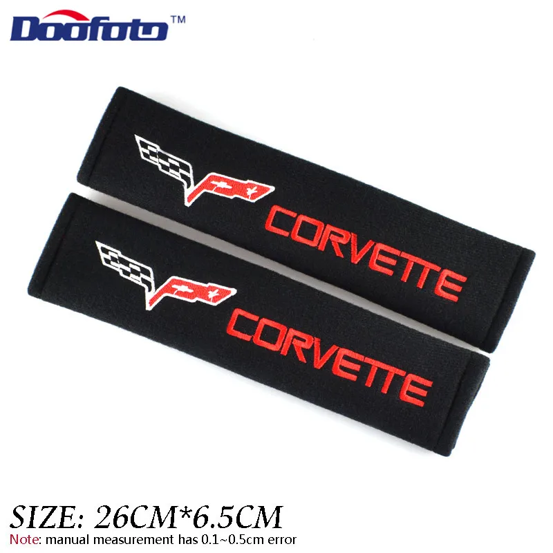 Чехол для ремня безопасности Doofoto для Chevrolet Corvette C6 C5 C7 C4 C3, автомобильные аксессуары для интерьера, защитный чехол на плечо