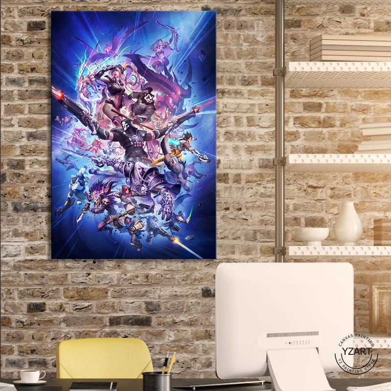  World of Warcraft DOTA Overwatch Diablo Video Games Poster Artwork Canvas Paintings HD Wall Picture