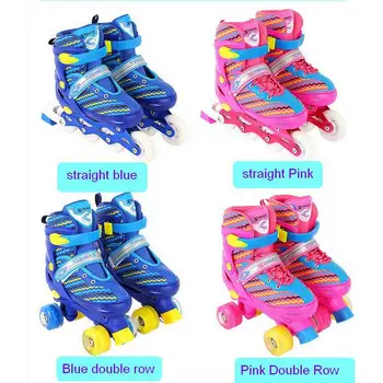 

Roller shoes Children's and Adult's Wearable PU Wheel Skate Shoes