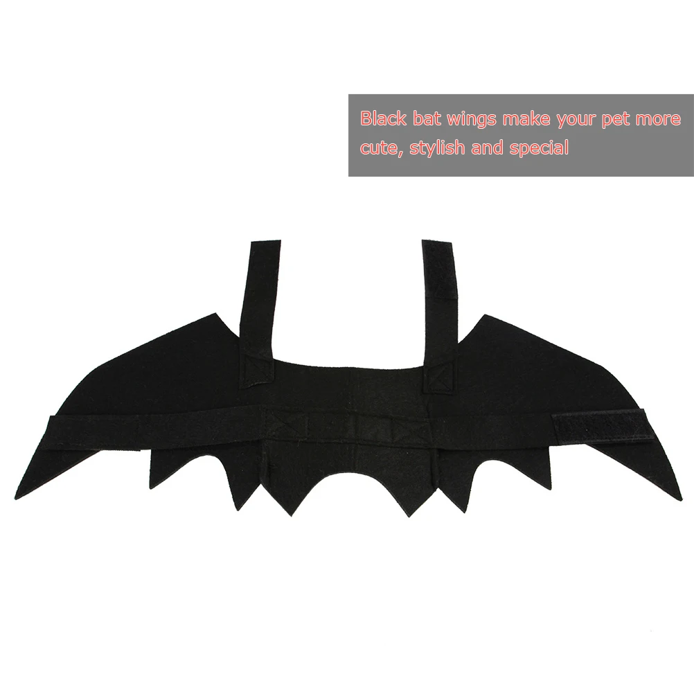 Halloween Cat Costume Felt Bat Wings Lightweight Pet Dog Cat Cosplay Dog Costume for Festival Party Fancy Dress Up Halloween