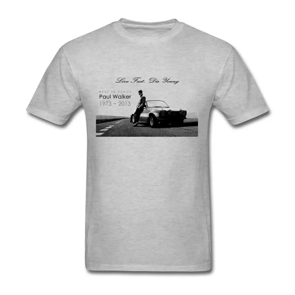 Paul Walker T Shirt Men Summer 100% Cotton Cool Tee Adult Tshirt Comfortable Teenage Shirts Father's Day gift | Мужская одежда