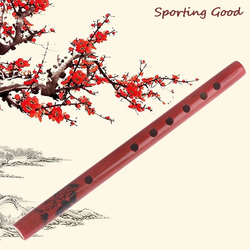 1pc Chinese Traditional 6 Holes Bamboo Flute Vertical Student