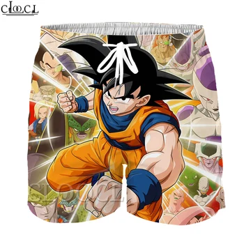 

CLOOCL Japanese Anime Dragon Ball Z Goku 3D Print Casual Shorts Children Beach Shorts Cartoon Summer Boy Girl Short Pants