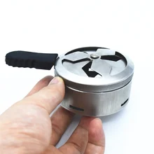 Чашка для кальяна Кальян угольная горелка из нержавеющей стали, головная термоподставка, угольная горелка, система управления теплом, аксессуары Chicha