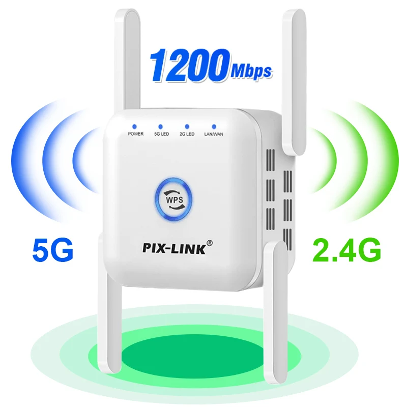 

5g Гц ретранслятор Wi-Fi 5G Wi-Fi ретранслятор 1200 Мбит/с роутер усилитель сигнала Wi-Fi 300 Мбит/с удлинитель Wi-Fi 2,4G Wi-Fi усилитель точки доступа