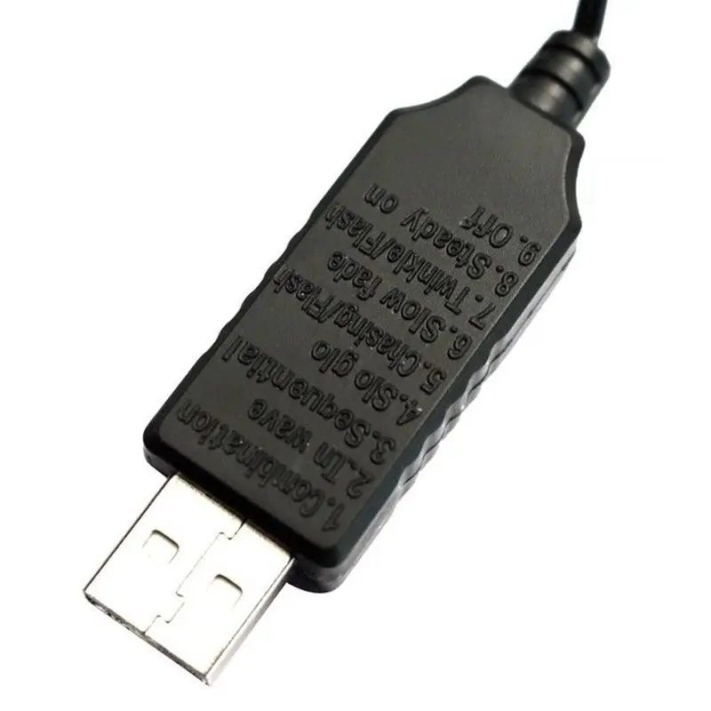 DC5V 100 светодиодный 10 м с питанием от USB безопасный портативный светодиодный светильник 8 режимов многоцветный
