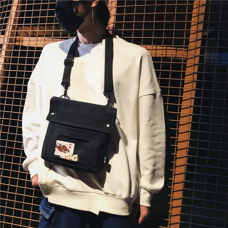 

Multifunction Men Bags Shoulder Bag Creative Canvas Anti Theft Chest Bag Short Trip Messengers Crossbody Bag For Women