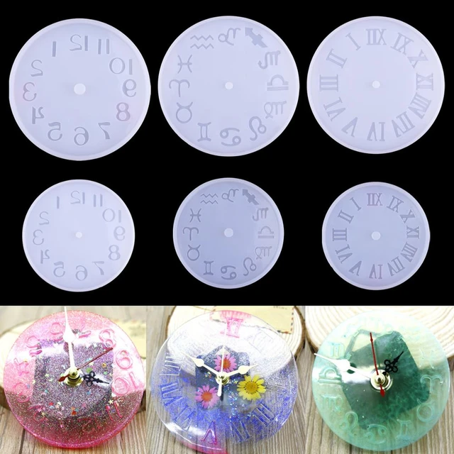 Clock Resin Mold - Clock Silicone Resin Mold Clock Molds Silicone Mold  Handmade for Resin Casting Epoxy Resin DIY Jewelry Making (12  Constellations)