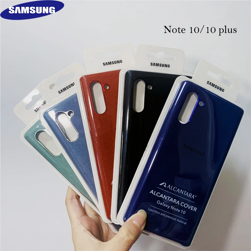 

100% Original Samsung Galaxy Note 10 10 plus 10 Pro for Alcantara Case cover leather luxury premium Case Anti-Fall EF-XN975/970