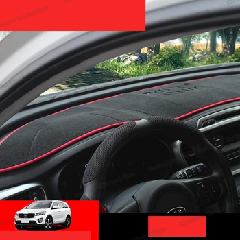 

lsrtw2017 Car Dashboard Cover Mats Avoid Light Pad Instrument Platform Desk Carpets for kia sorento prime 2017 2018 2019 2020