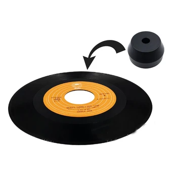 

LEORY 1Pcs 45 RPM Record Clamp Stabilizer Aluminum Center Adapter LP Disc Turntable for 7 inch Record Vinyl