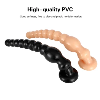 Long Anal Beads Plug With Suction Cup Anus Backyard Anal Balls Prostata Massage Butt Plug Erotics Adults Sex Toys For Women Men 4