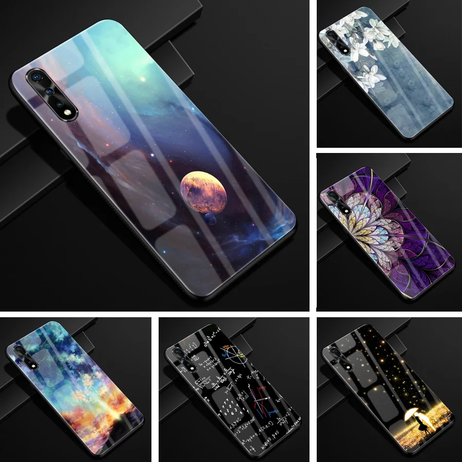 Чехол для телефона VIVO V17 Neo Новый Модный чехол из закаленного стекла Vivo V17Neo