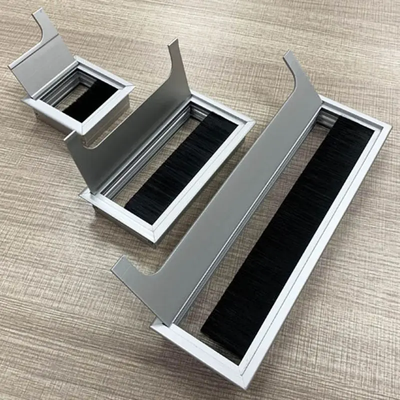 Алюминиевый квадратный прямоугольный стол компьютерный провод кабельный выход вставка отверстие крышка