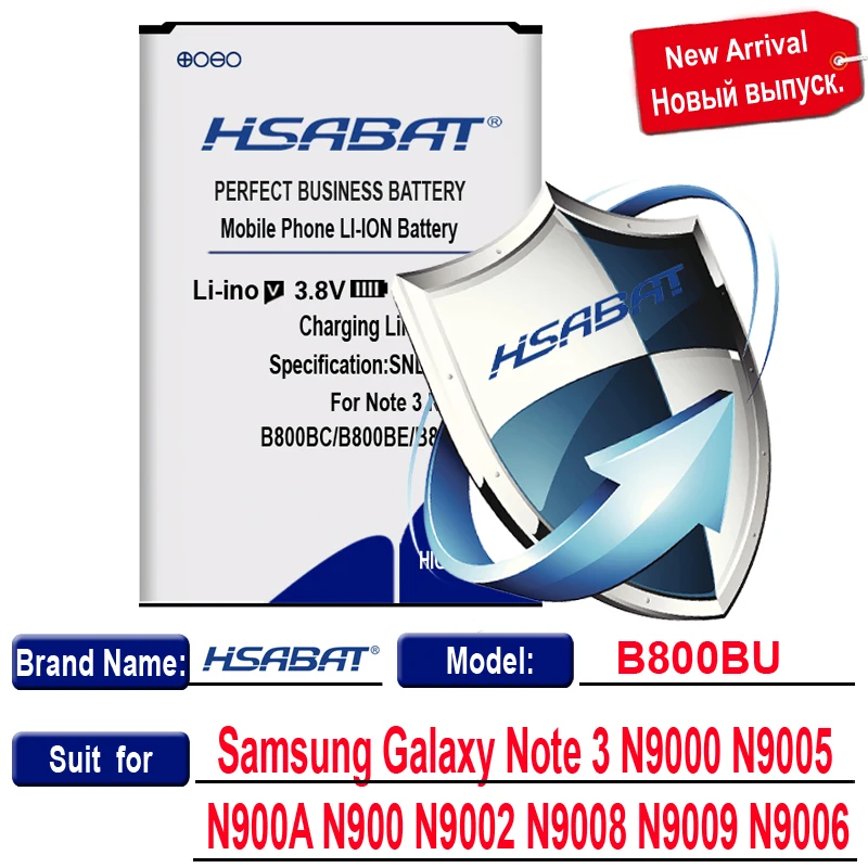 HSABAT B800BC EB-BN910BBE EB-BN920ABE EB-BN950ABE EB-BN915BBC Батарея для samsung Galaxy Note 3 4 5 8 для Note edge - Цвет: for Note 3