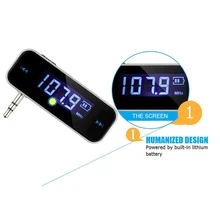 

New Mini Wireless Transmitter 3.5mm In-car Music Audio FM Transmitter For iPod Mobile for iPhone Electronic Car MP3 Player