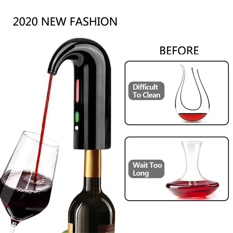 New Portable Smart Electric Wine Decanter Automatic Red Wine Pourer Aerator Decanter Dispenser Wine Pouring Device