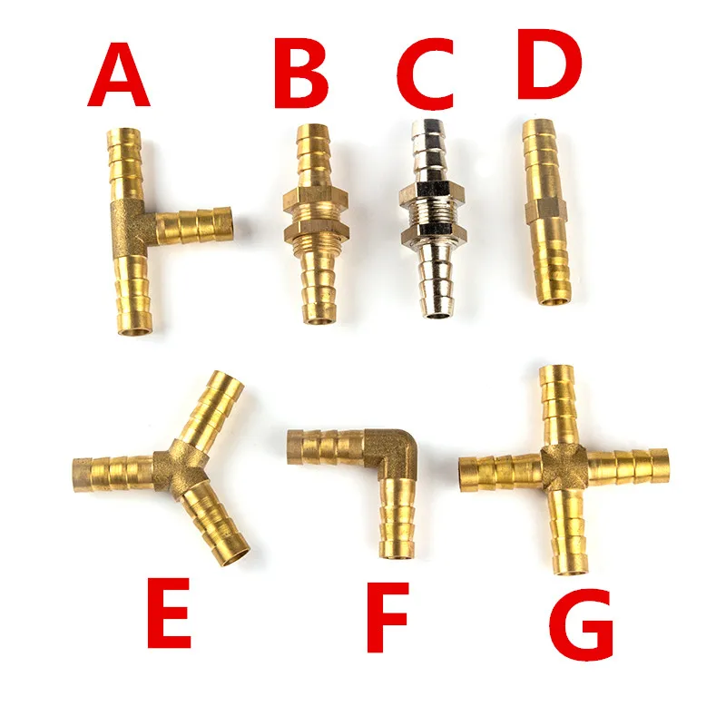 Raccordo A Gomito 90° In Ottone Per Tubo, Connettore Barb 4mm-19mm