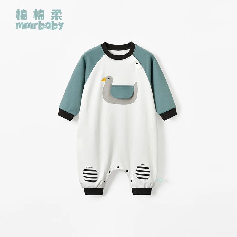 

Children Kick Pajamas Autumn And Winter Baby One-piece Pajama Spring And Autumn Anti-Cold Protection Belly BOY'S Women's Anti-St