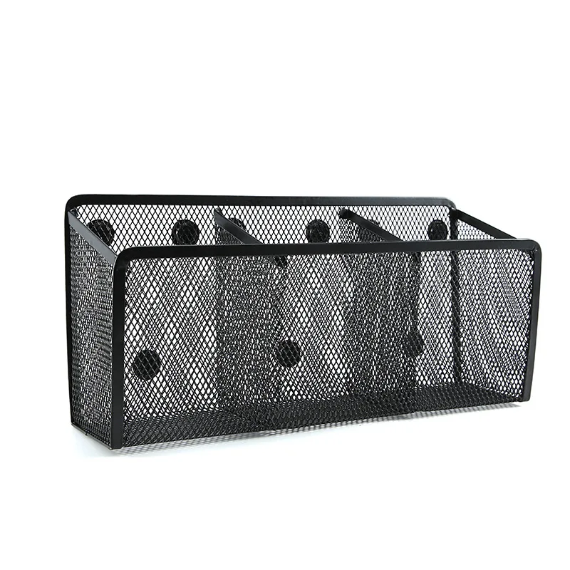 

Magnetic Pen Holder 3 Spacious Storage Basket Storage Box Super Magnet Perfect Mesh Pen Holder Can Accommodate Whiteboard, Locke