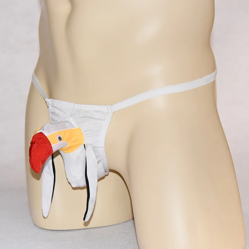10 colors sexy man animal underwear funny bird gay G string penis Mou Wen sexy underwear cartoon thong novel role play
