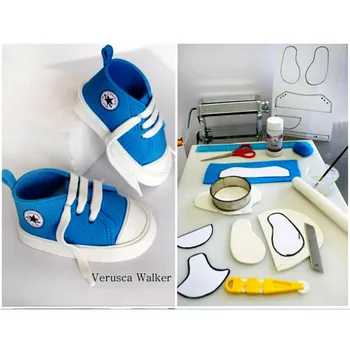 

6Pcs Socce Theme Sport Shoes Football Trophy Biscuit Fondant Moulds Cake Chocolate Molds Cookie Cutter Cake Tool