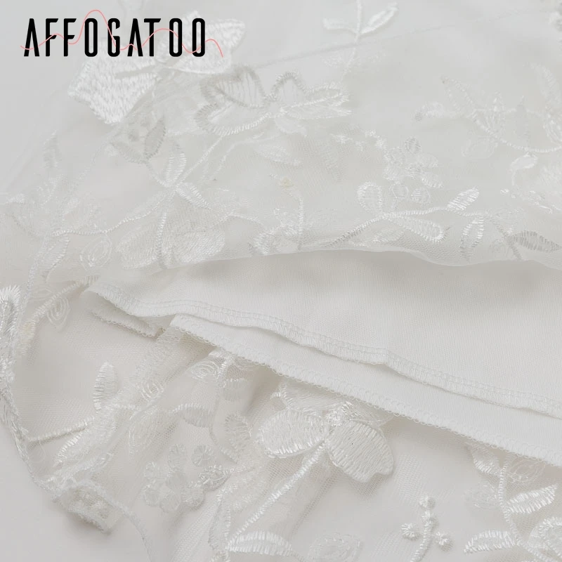 Afogatoo сексуальное вечернее платье с v-образным вырезом, женское элегантное Кружевное белое платье без рукавов, женское осеннее шикарное длинное винтажное платье