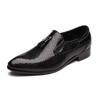 

2020 New British Style Tassel Wedding Party Dress Shoes Soft Breathable Leather Shoes Designer Footwear Big Size Leather Shoes