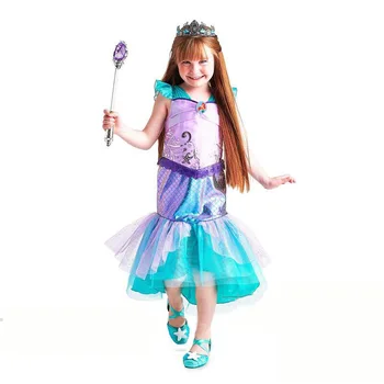 

Halloween Carnival Cartoon Cosplay Party Girls Dress Little Mermaid Fancy Dress 2020 Kids Clothes Girls Mermaid Princess Dresses