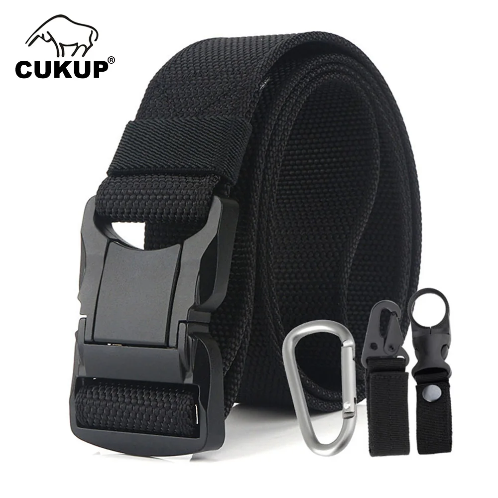 CUKUP 2022 New Arrival Design Outdoor Belt Special Soldier Training Nylon Belts for Men 3.8cm Width Colours to Choose CBCK190