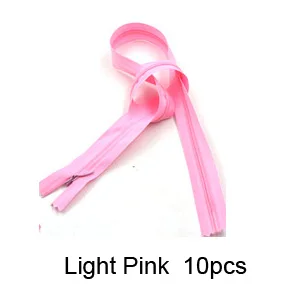 DG001-Light Pink Класс AAA 3#20 шт закрытые невидимые молнии 28 см для подушки, платья, 60 см DIY Швейные наборы Аксессуары молнии 40 см - Цвет: DG001-Light Pink