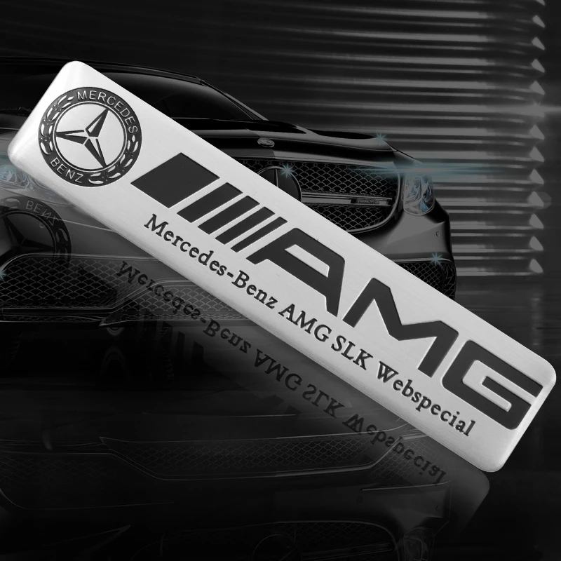 

1pc 3D metal sticker Car Rear Fender Side Badge Emblem Sticker Labeling For Mercedes Benz AMG W205 W204 W212 W203 s200 s300 s350